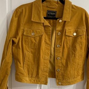 GUESS Women's Yellow Jean Jacket NWT